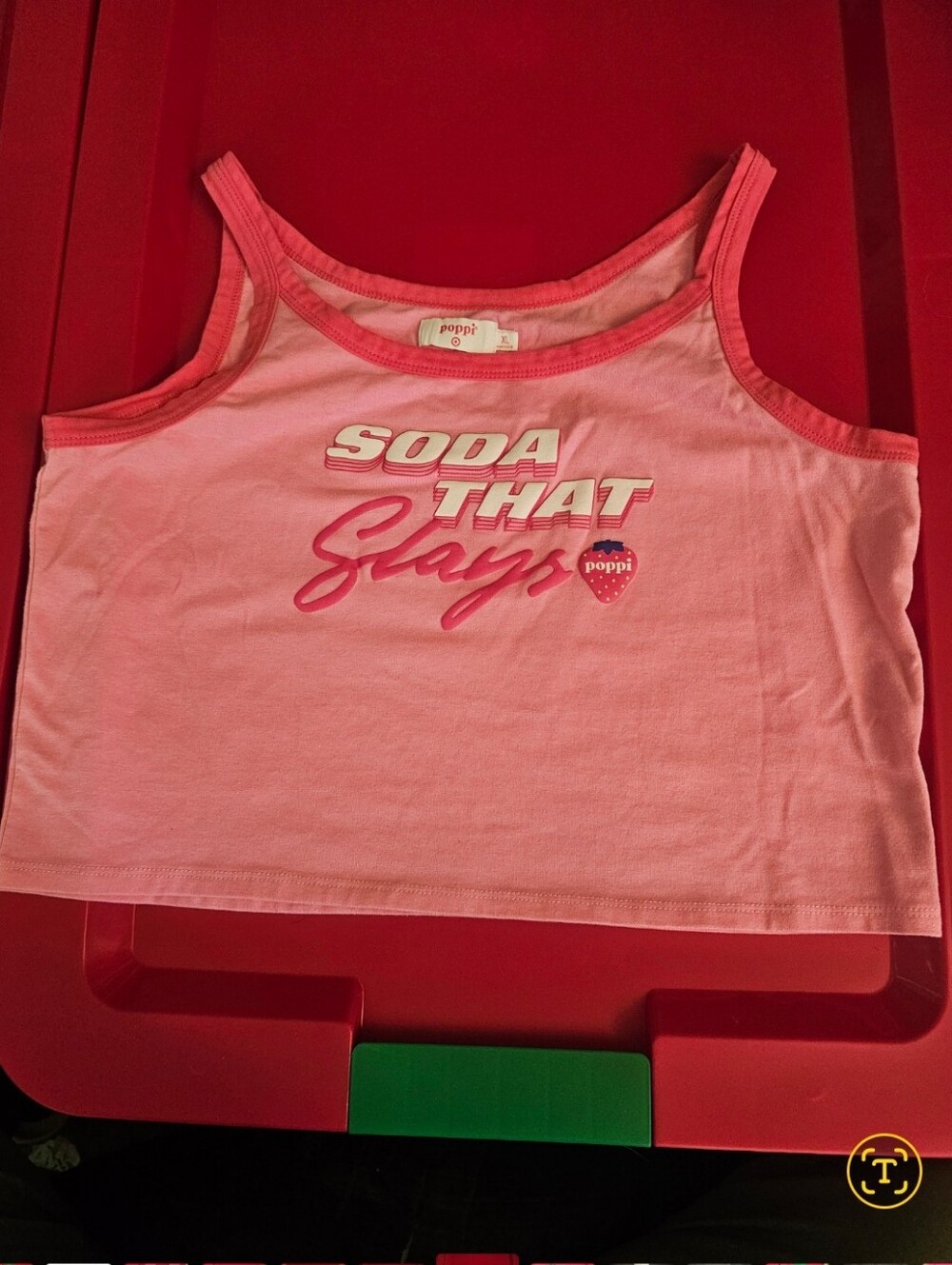 Poppi Pink Graphic Tank Top "Soda That Slays"
